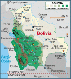 Bolivia map